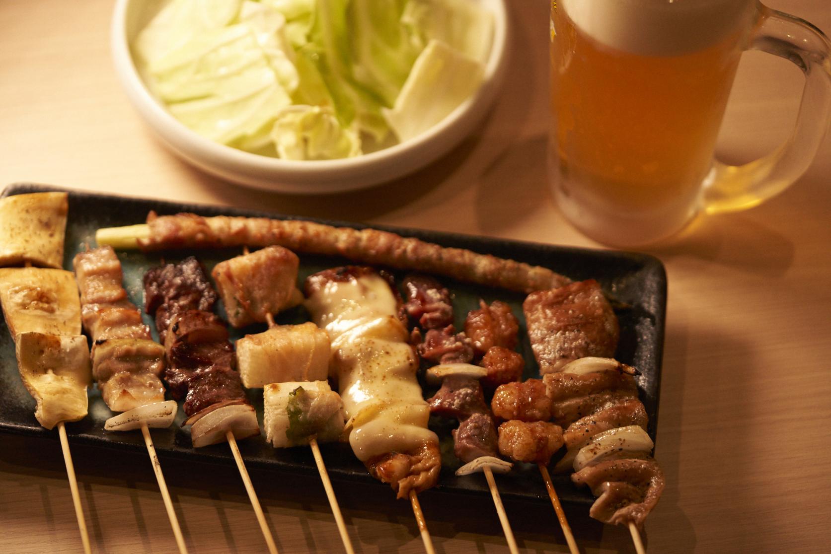 Yakitori - Served With a Mountain of Cabbage!-0