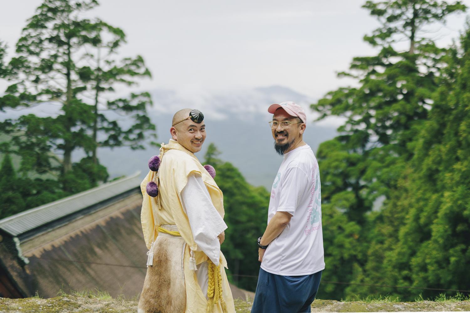 英彦山巡礼路ロゴマーク入りオリジナルデザインTシャツ-2