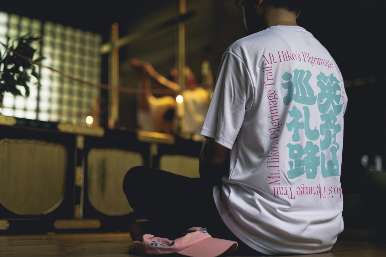 英彦山巡礼路ロゴマーク入りオリジナルデザインTシャツ-6