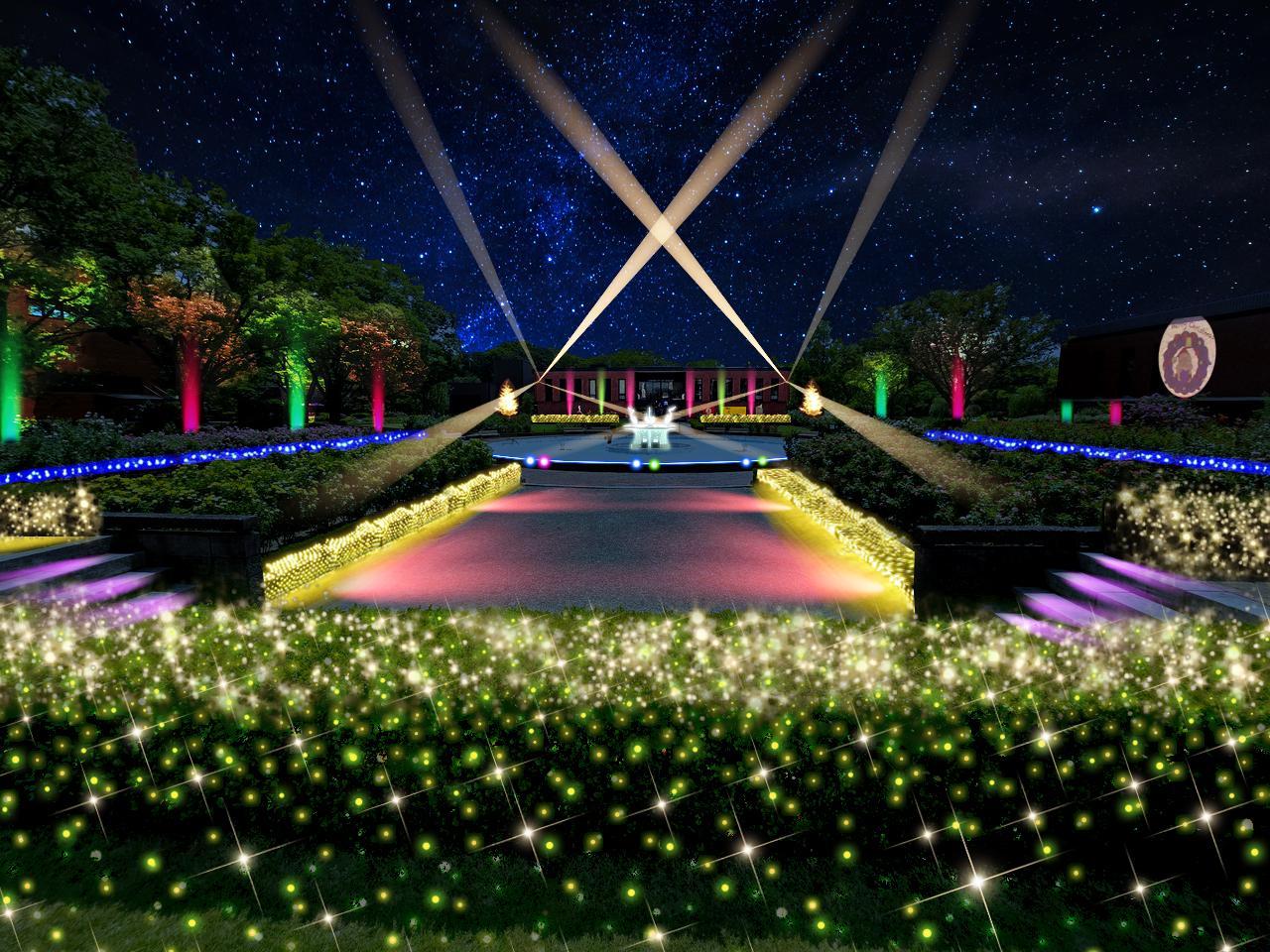 石橋文化センター ウインターイルミネーション 「光のミュージアム」（久留米市）-0