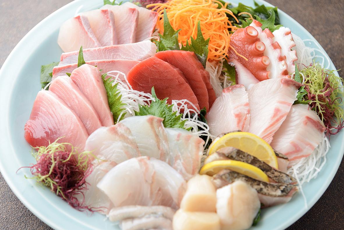 plate of assorted sashimi-7