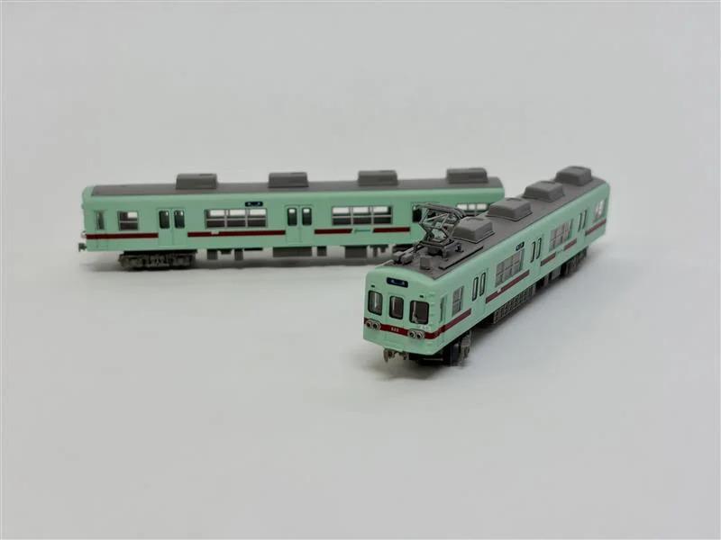 【鉄道コレクション】西日本鉄道600形（アイスグリーン復刻塗装2両セット）-9