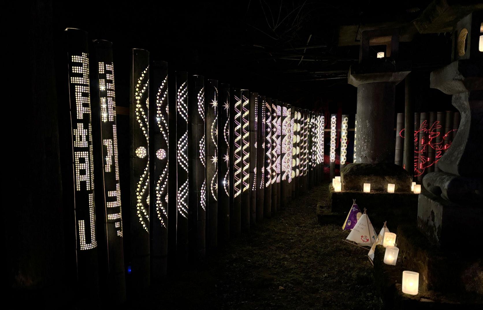 清水寺　竹灯籠-2