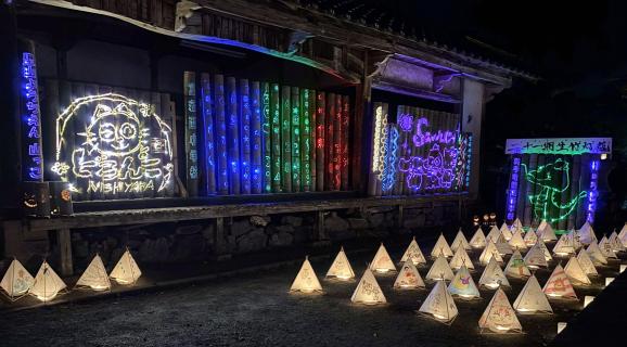 清水寺　竹灯籠-0