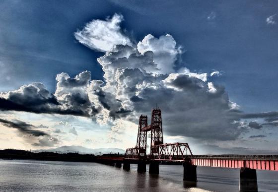 Chikugo river vertical lift bridge-1