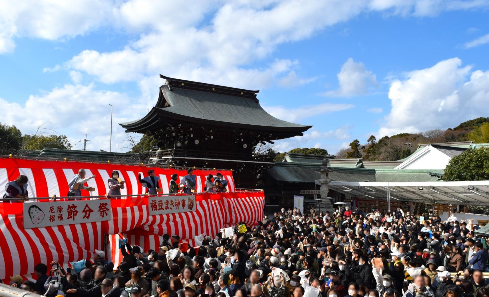 Miyajidake Shrine – Setsubun Festival Lucky Bean-Throwing Ceremony-1
