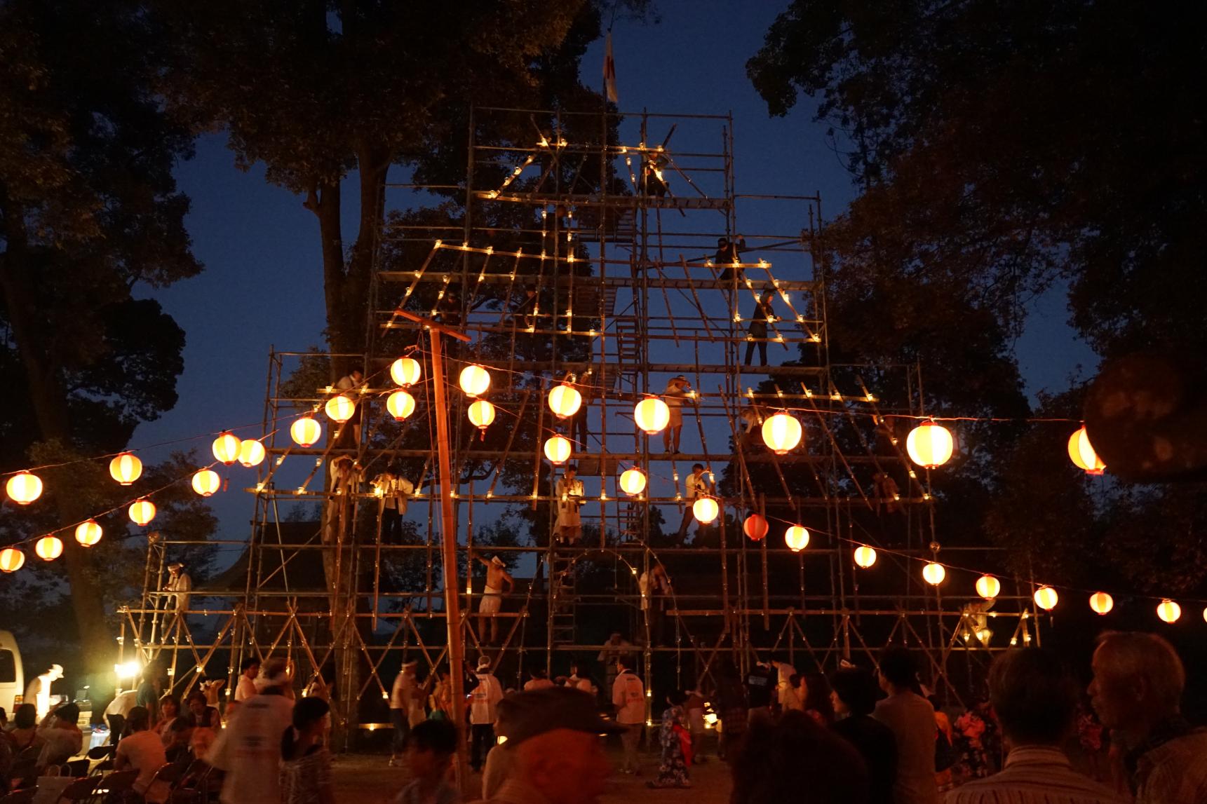 溝口竃門神社千燈明祭-3