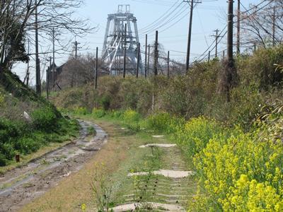 三池炭鉱専用鉄道敷跡