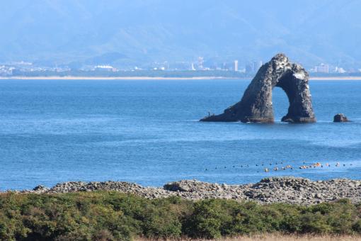 鼻栗瀬（めがね岩）-1