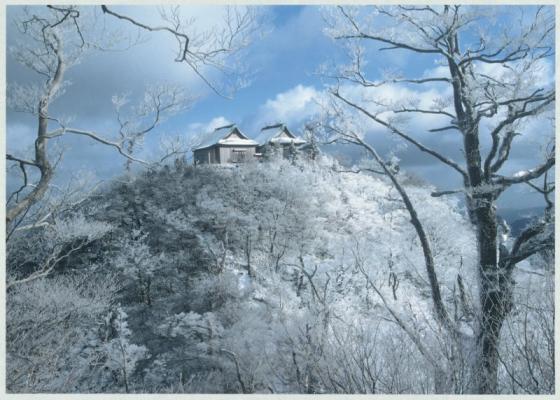 冬天有著美麗樹冰的英彥山-1