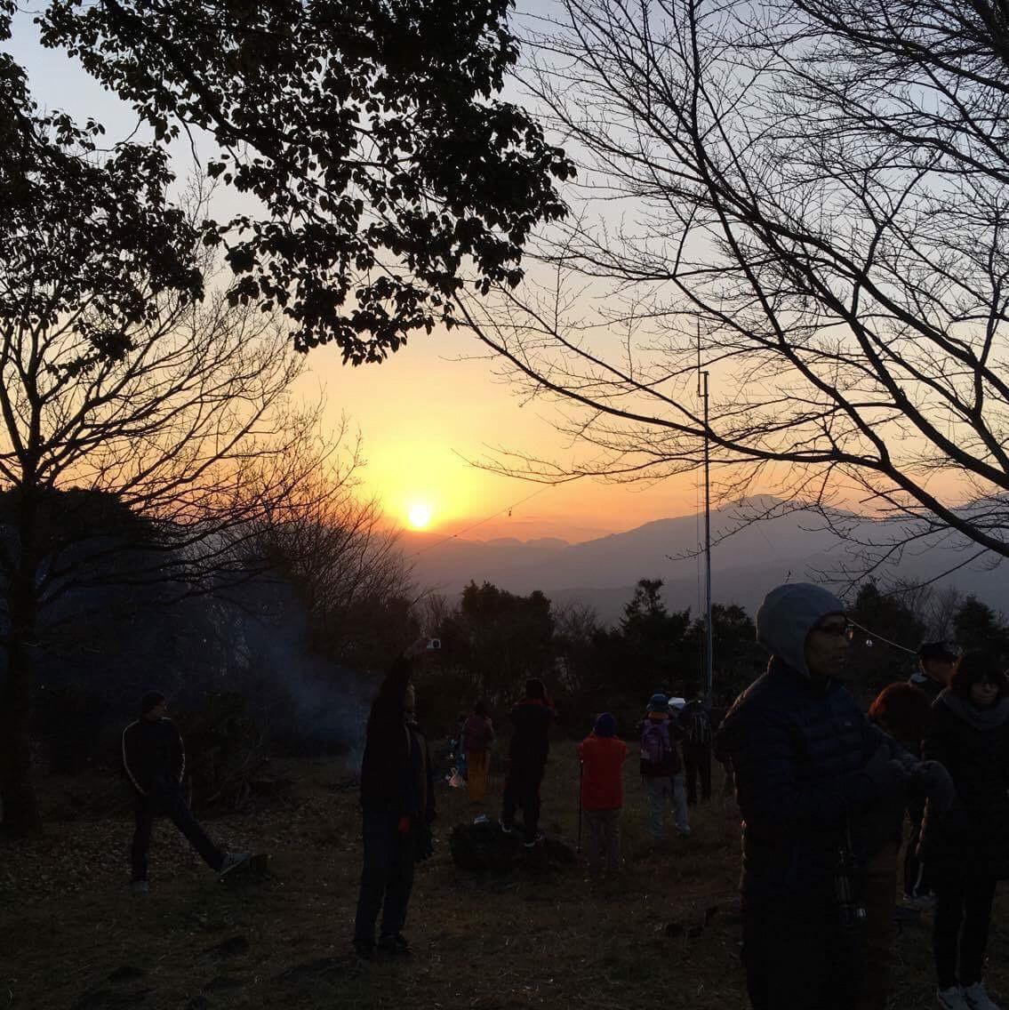 長谷山新春登山-1