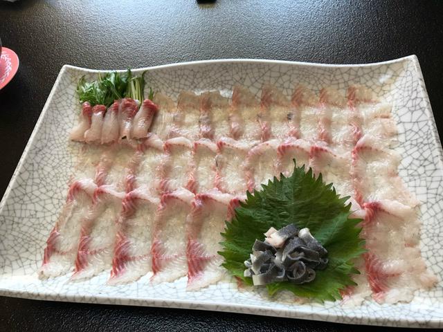 Eel sashimi- a delicacy