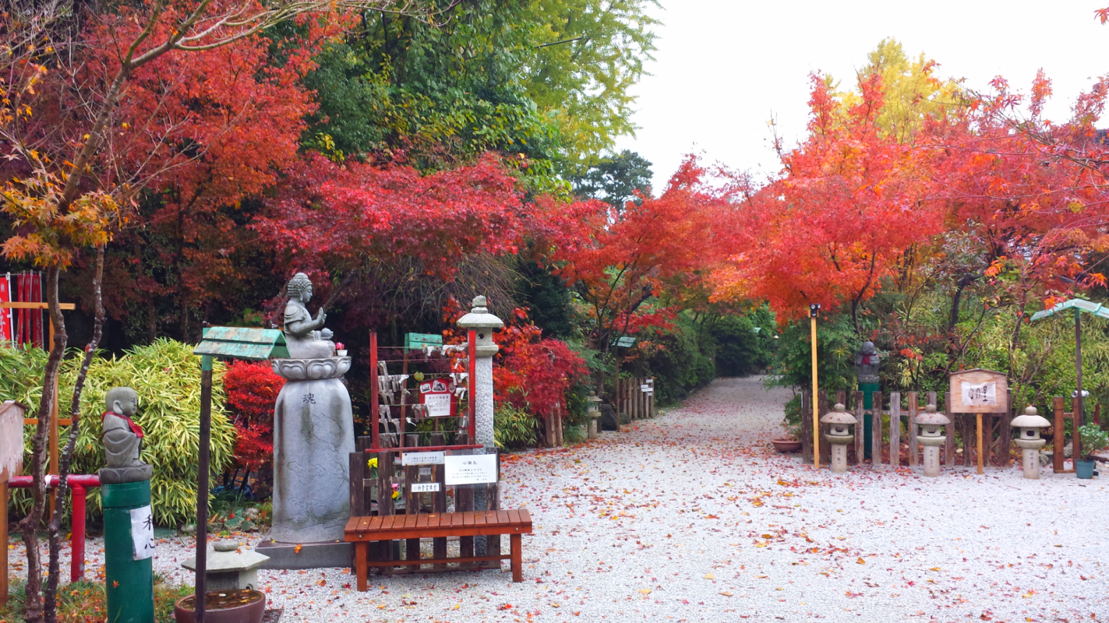 Autumn in Mitsui Temple (Byodoji Temple)