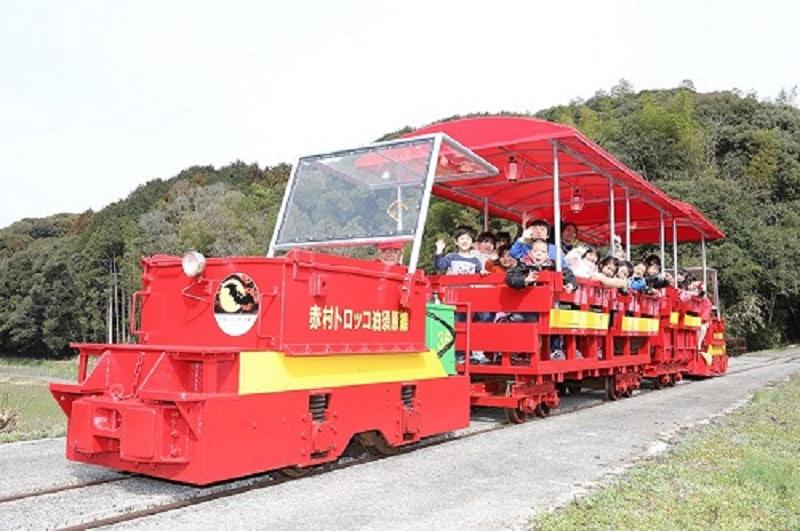 人気の赤村トロッコ油須原線の運行-1