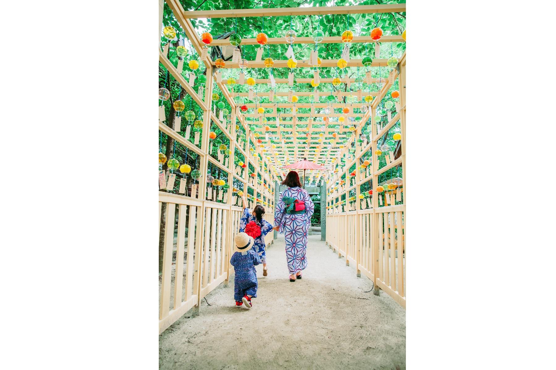 Gennin Shrine Wind Bell Corridor-4