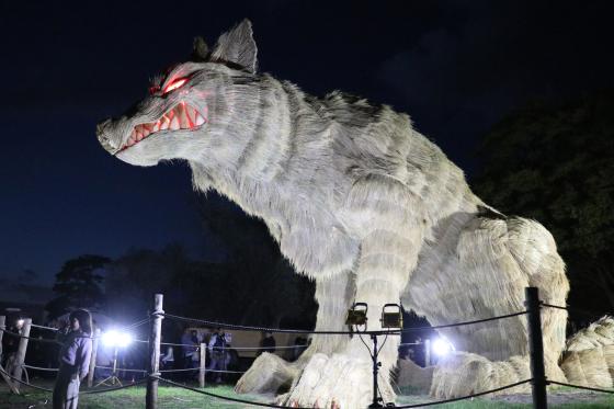 筑前町巨大わらかがし展示-0