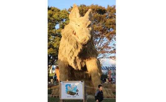 筑前町巨大わらかがし展示-4