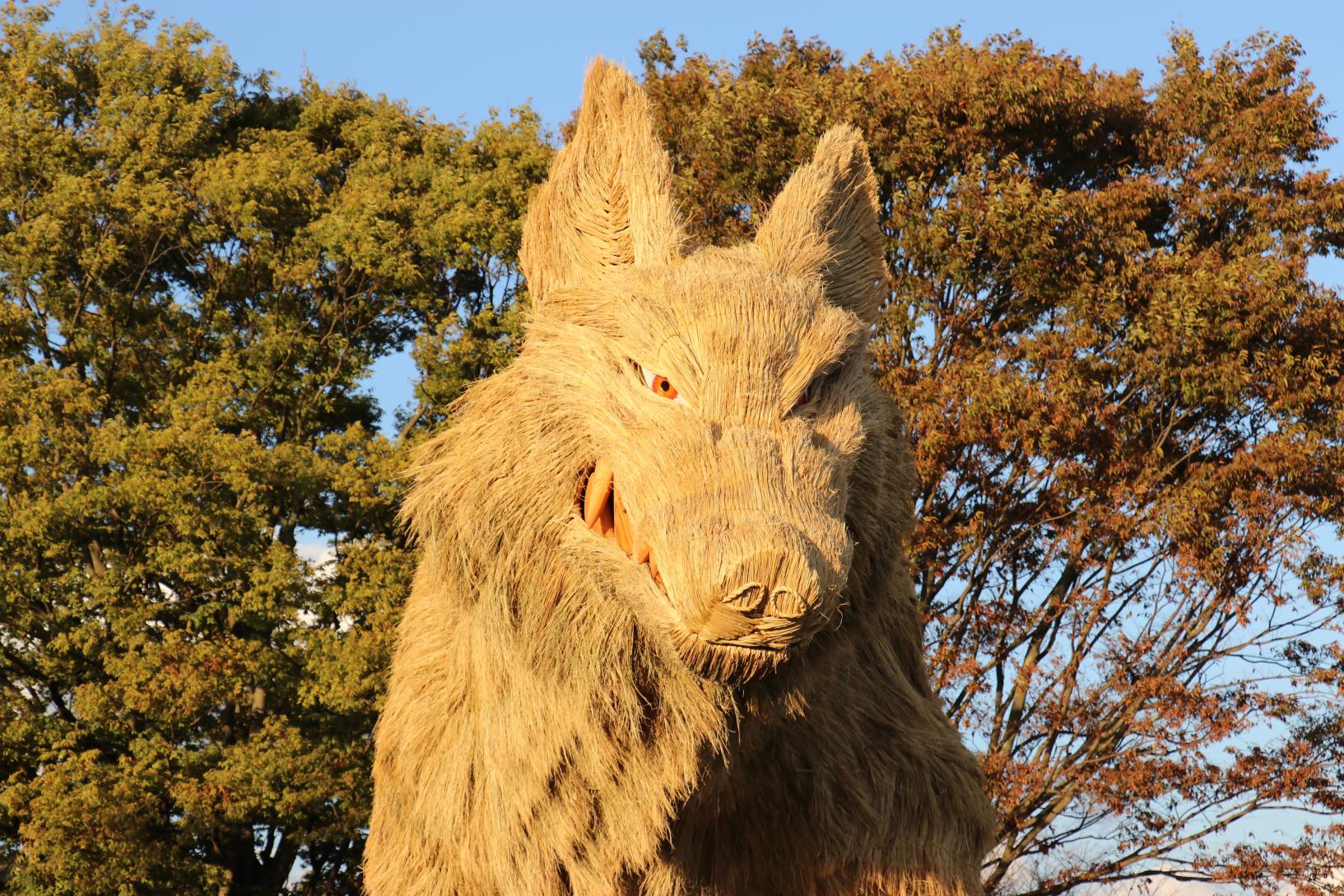 筑前町巨大わらかがし展示-3