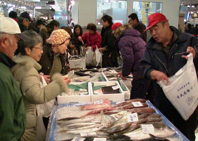 Nagahama fresh fish market