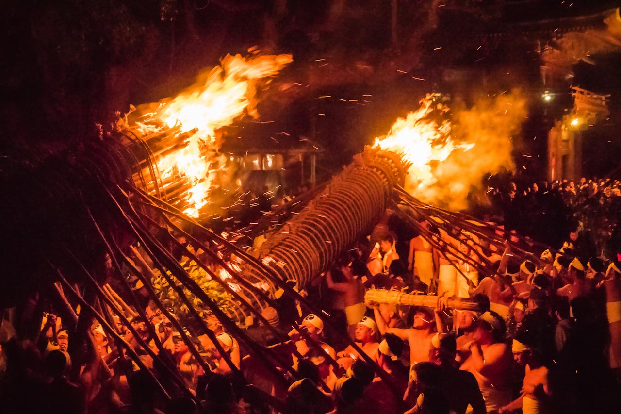 Daizenji Tamataregu Shrine’s  “Oniyo” (Fire Festival)-1