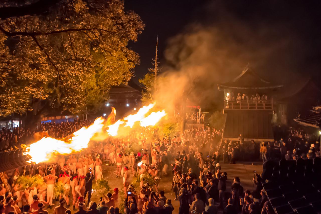 Daizenji Tamataregu Shrine’s  “Oniyo” (Fire Festival)-1