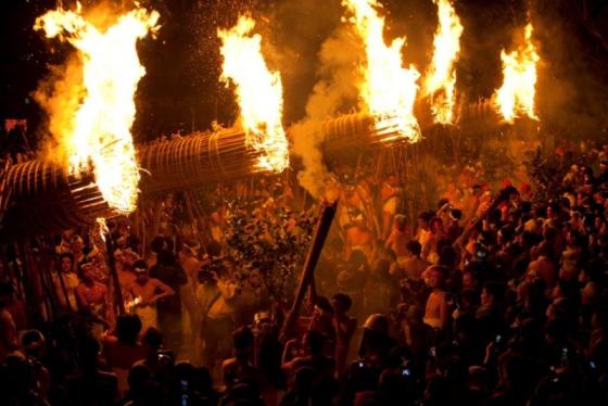 Daizenji Tamataregu Shrine’s  “Oniyo” (Fire Festival)-4