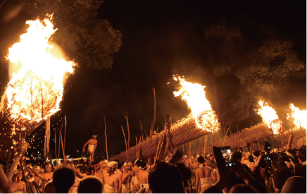  Daizenji Tamataregu Shrine’s  “Oniyo” (Fire Festival)
