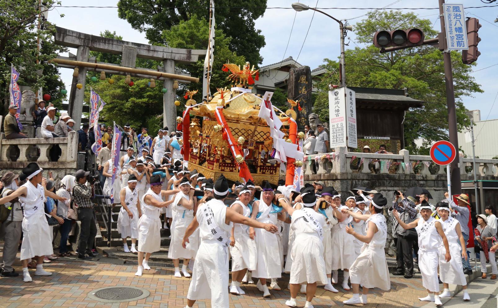 【風治八幡宮】川渡り神幸祭-6