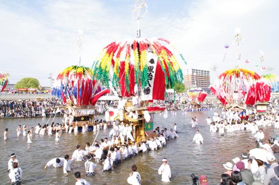 【風治八幡宮】川渡り神幸祭-9