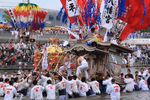 【風治八幡宮】川渡り神幸祭-4