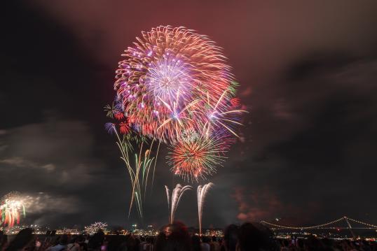 Fireworks Display at Kanmon Strait-0