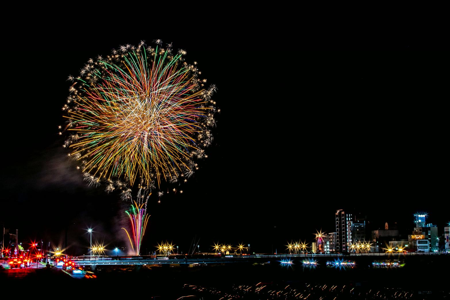 Onga River Iizuka Fireworks Display-3