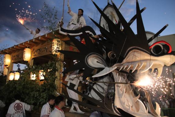 Omuta Daijyayama (Large Snake Float) Festival-0