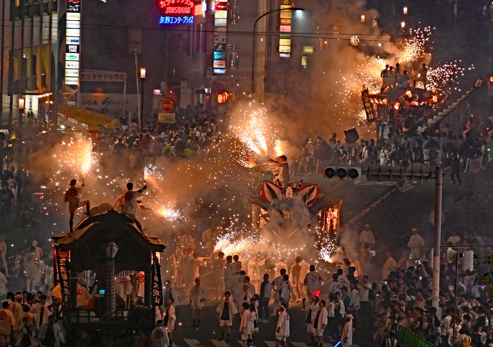 Omuta Daijyayama (Large Snake Float) Festival-1