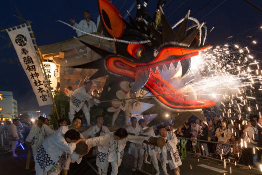 Omuta Daijyayama (Large Snake Float) Festival-8