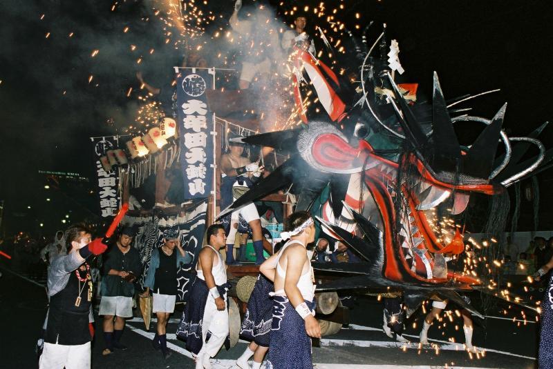 Omuta Daijyayama (Large Snake Float) Festival-3