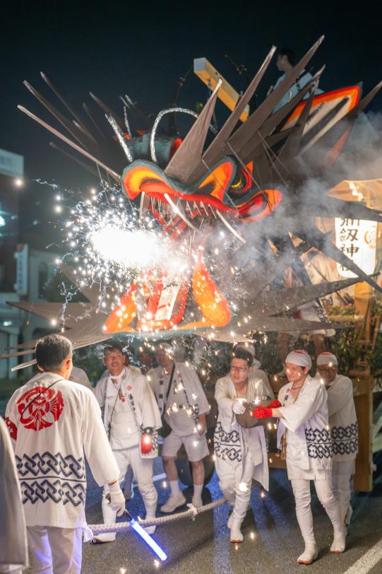 Omuta Daijyayama (Large Snake Float) Festival-1