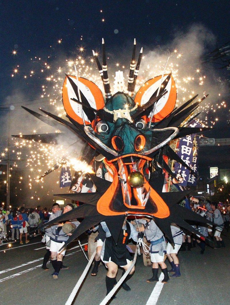 Omuta Daijyayama (Large Snake Float) Festival-7