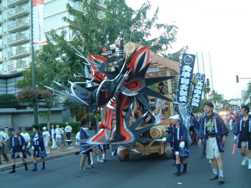 Omuta Daijyayama (Large Snake Float) Festival-3