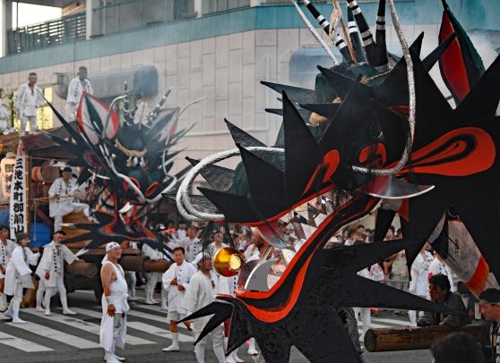 Omuta Daijyayama (Large Snake Float) Festival-2