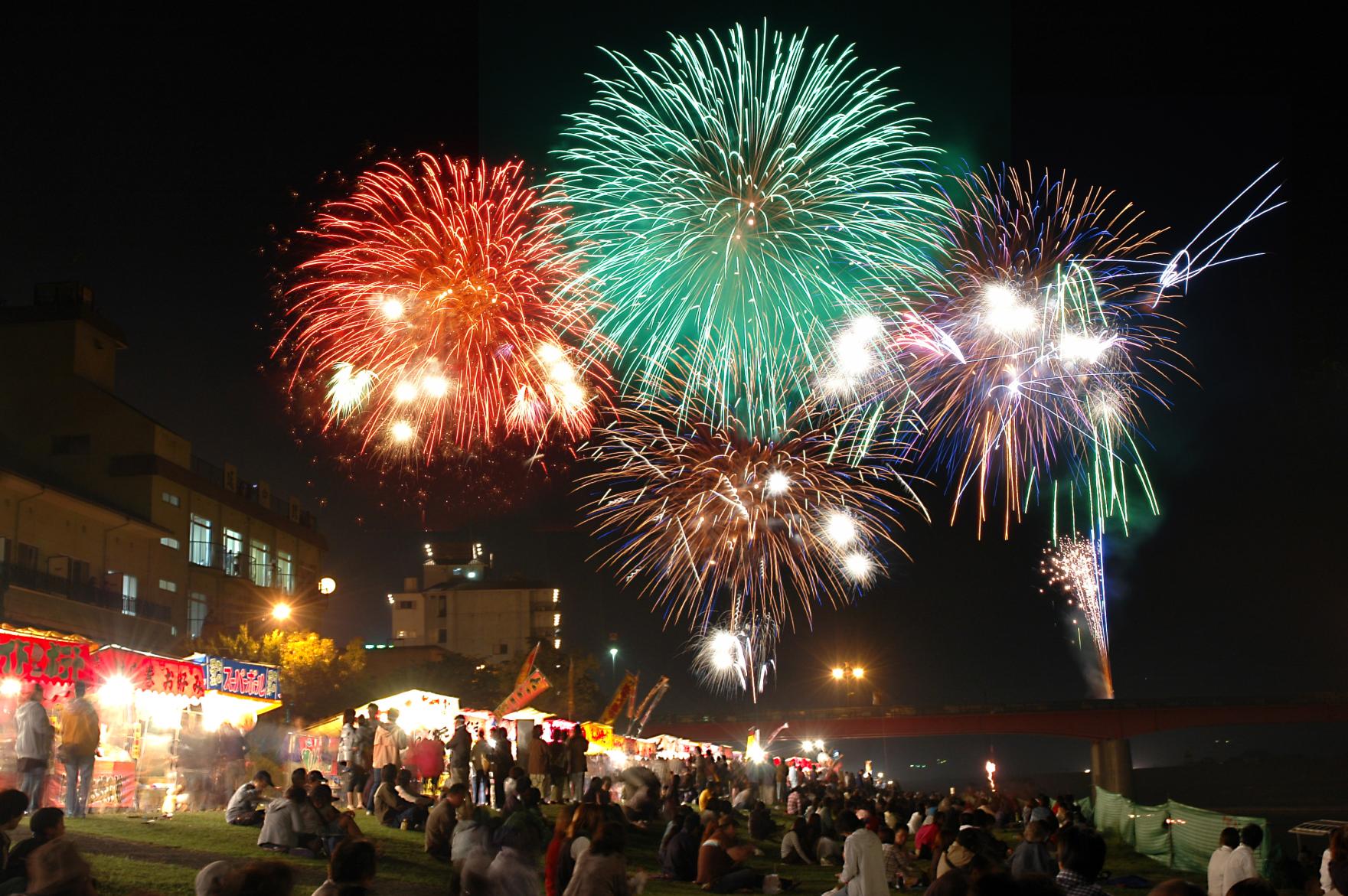 原鶴温泉花火大会-2