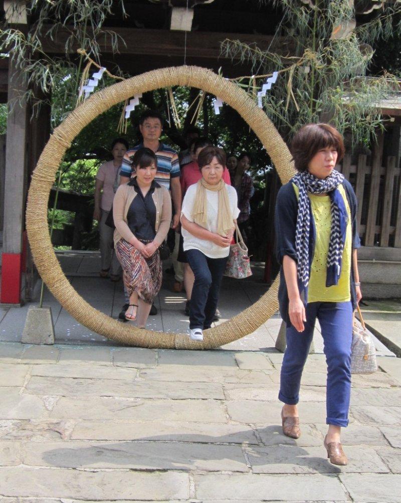 愛宕神社　大祓式　（大茅の輪くぐり神事）