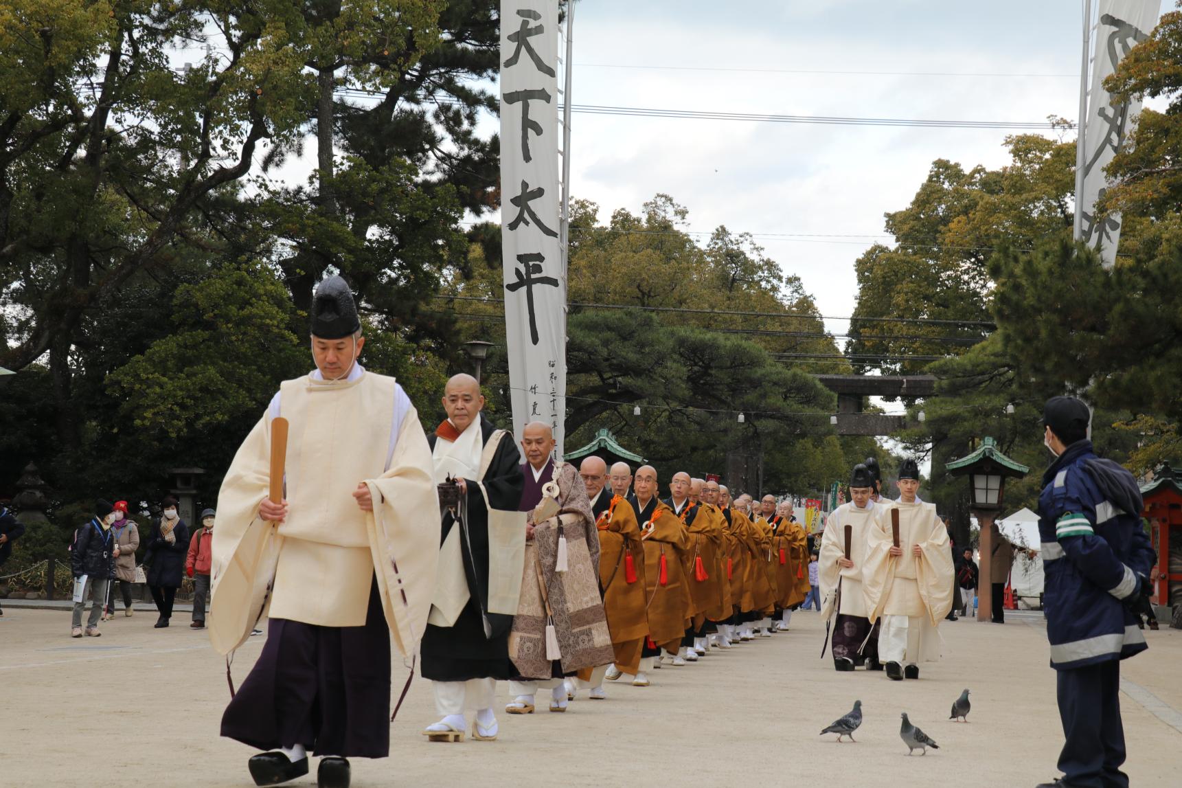 【筥崎宮】承天寺一山報賽式-1