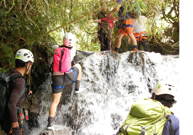 Trekking and shower climbing experience in the magnificent Kaho Alps!