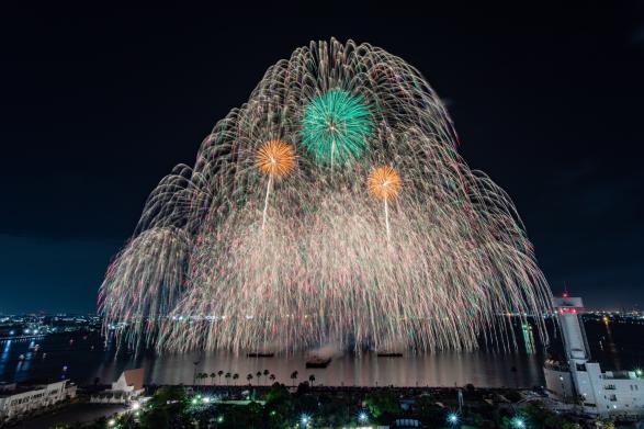 하카타만 예술불꽃축제2023-5