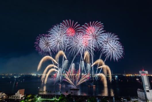 하카타만 예술불꽃축제2023-8