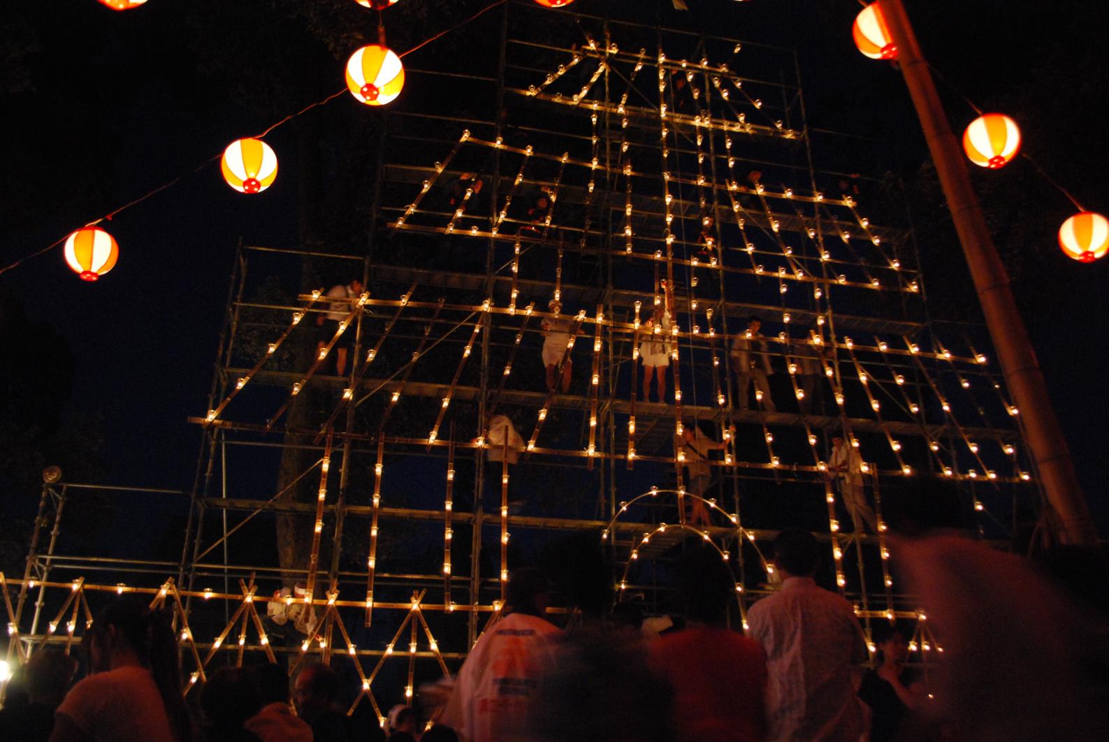 溝口竈門神社千燈明祭　見学ナイトライド-1