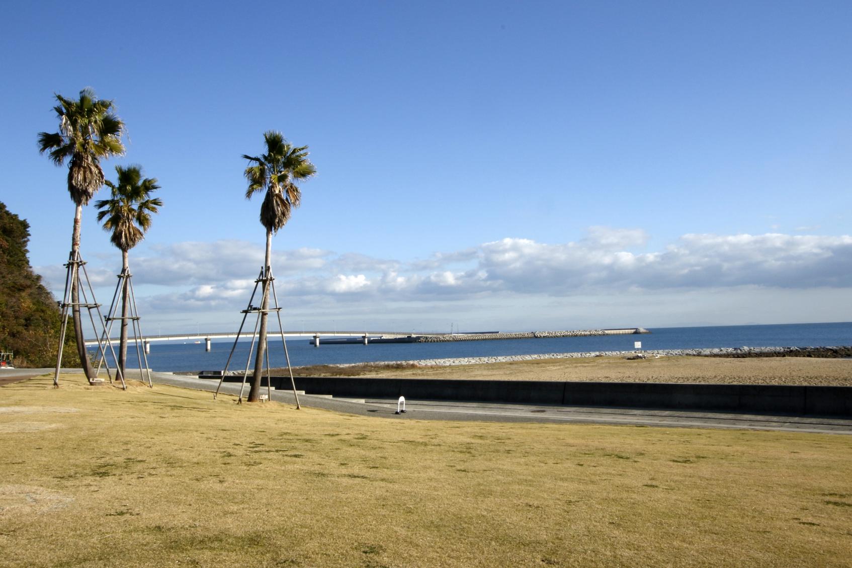 朝日の見える海辺ヨガ（そらすな）