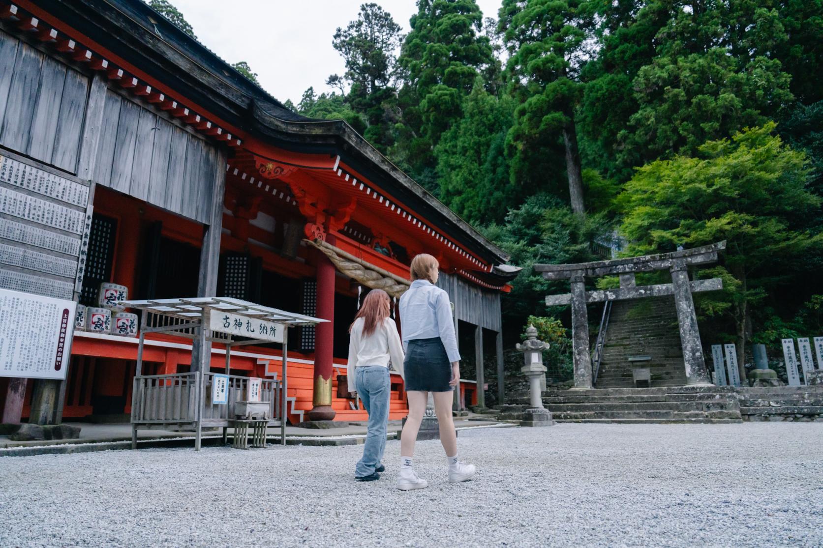 英彦山神宮 朝のおつとめ体験