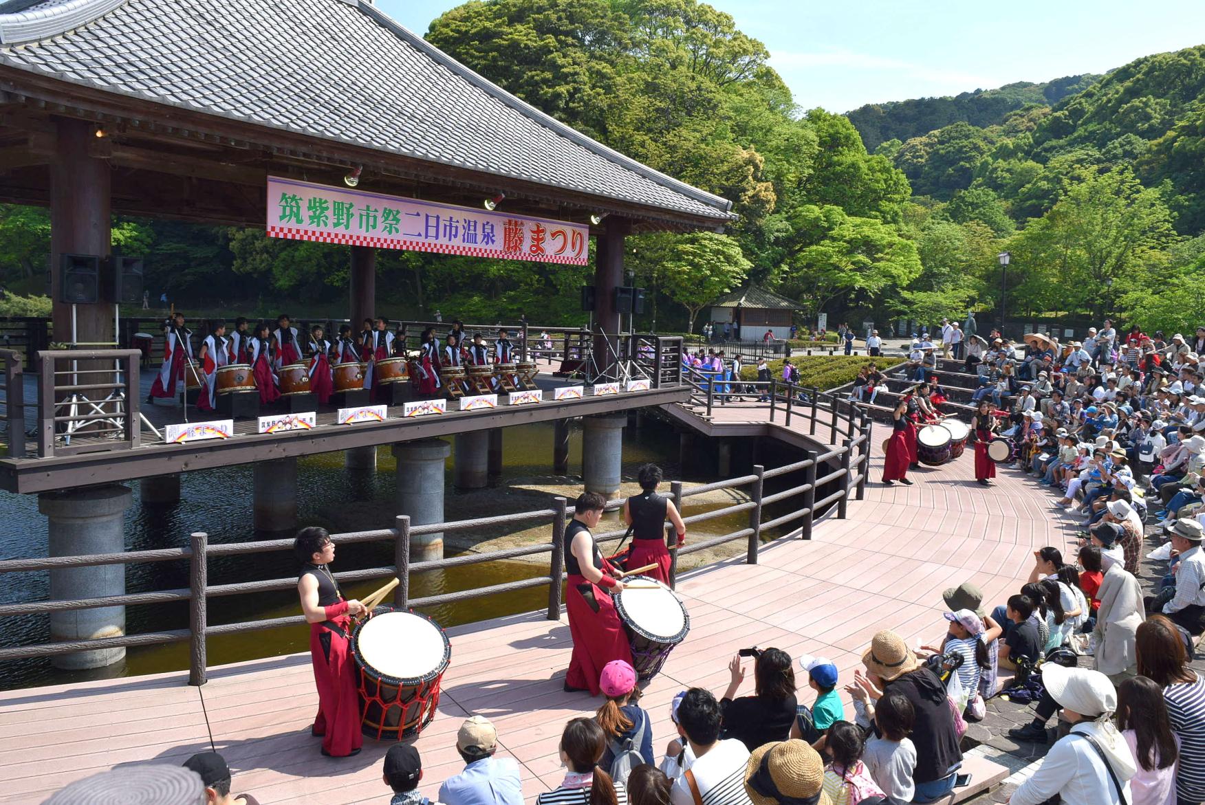 筑紫野市祭 二日市温泉藤まつり-1